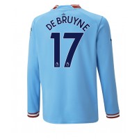 Manchester City Kevin De Bruyne #17 Hjemmebanetrøje 2022-23 Langærmet